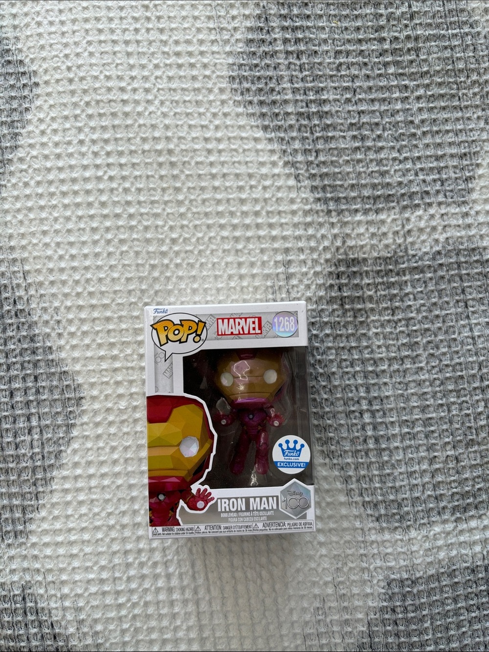 Marvel Pop! Iron Man Figurine - Red, Yellow, Pink